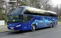 Neoplan Cityliner N 1218 HDL der 'BSR Verwaltung GmbH & Co KG' /GFB Reisen, (Gr.Woche). Berlin im Januar 2020.