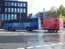 Mercedes O 404 aus Griechenland mit Anhänger in Hannover am 24.09.2018