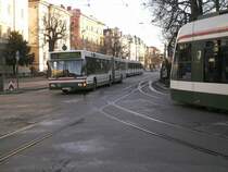 Ein MAN NG 272 biegt zum K� ein ,Fr�hjahr 2008,Linie 23.