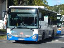 Iveco Crossway von der Usedomer Bäderbahn in Heringsdorf am 25.09.2018