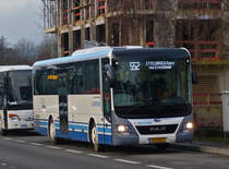 AM 5543, MAN Lion’s Intercity, von Autocars Meyers, gesehen am Bahnhof in Ettelbrück. 18.12.2020

