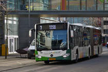 UC 8245, Mercedes Benz Citaro, vom Tice, in den Straßen nahe dem Belval Plazza unterwegs. 23.02.2021