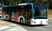 DC 4352, Mercedes Benz Citaro, von Demy Cars, in den Straßen der Oberstadt von Luxemburg unterwegs. 10.08.2018