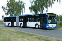 SEV der S-Bahn Berlin, Mercedes Benz O530 Citaro G (Facelift) [ VG-B 31 ], URB Unser Roter Bus. Berlin-Tempelhof im Juni 2020.
