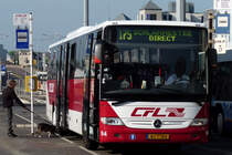 NJ 7784, Mercedes Benz Integro, vom CFL am Bahnhof der Stadt Luxemburg. 28.05.2011