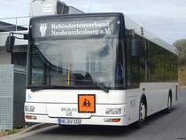 MAN Niederflurbus 2. Generation/Göppel vom Behindertenverband Neubrandenburg in Neubrandenburg am 26.09.2018