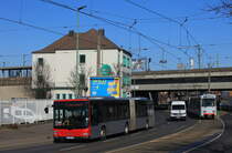 LP-BB 1974, MAN A23 Loin´s City NG313, ex-Rheinbahn 8337, SEV Neuss/Düsseldorf, 01.03.2021, Neuss Am Kaiser