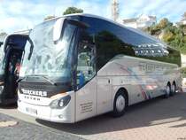 Setra 516 HD von Borchers aus Deutschland im Stadthafen Sassnitz am 29.09.2018