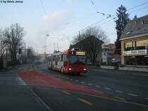 Mercedes O405GTZ Nr. 159 f�hrt am 25.1.09 am Bahnhof Oberwinterthur vorbei.