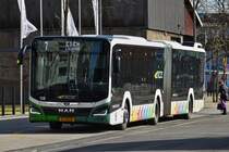 ST 4658 MAN New Lion’s City, vom Tice, gesehen in den Straßen von Belval Université. 02.2021