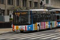 VA 3333, MAN Lion’s City des VDL, in der Stadt Luxemburg unterwegs. 13.12.2020