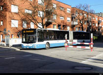 VBZ -MAN Lion`s City  Nr.515  ZH  708515 unterwegs in Zürich Altstetten  am 21.02.2021