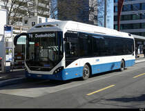 VBZ -Volvo 7900 Electric Hybrid Nr.621 ZH 908621 unterwegs in Zürich Altstetten am 21.02.2021