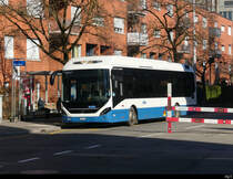 VBZ -Volvo 7900 Electric Hybrid Nr.633 ZH 762633 unterwegs in Zürich Altstetten am 21.02.2021