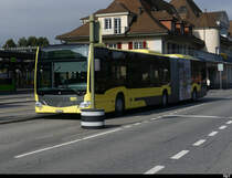 STI - Mercedes Citaro  Nr.164  BE  752164 bei den Bushaltestellen vor dem Bahnhof in Spiez am 28.02.2021