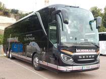 Setra 516 HDH von Nussbaum aus Deutschland im Stadthafen Sassnitz am 30.09.2018