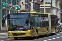 VV 2095, MAN Lion’s City von Voyages Vandivinit, in den Straßen der Stadt Luxemburg unterwegs. 18.07.2017