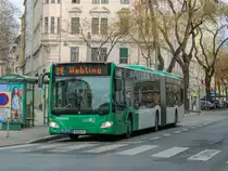 Graz. Wagen 44 der Graz Linien war am Nachmittag des 13.03.2021 auf der Linie 31E unterwegs, hier bei der Haltestelle Wielandgasse.