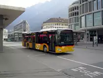 Postauto/PU Dünser GR 7905 (Mercedes Citaro C2 O530 Hybrid) am 10.3.2021 beim Bhf. Chur