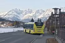 Scania Citywide von Postbus (BD-14205) als Linie 4008 bei der Haltestelle Kitzbühel Bacherwiese. Aufgenommen 4.2.2021.