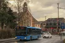 W-SW 1624, Mercedes-Benz O 530 LE Citaro C2, 609 Wpt-Vohwinkel Tesche, 16.03.2021, Wuppertal-Vohwinkel Bahnhof 