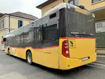 Heckansicht des MB C2 '11324' von Postauto am 16.3.21 in Delemont.