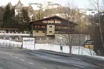 Haltestelle Kitzbühel Abzw. Eisenbad. Aufgenommen 4.2.2021.