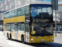 MAN Lion's City DD der BVG in Berlin am 31.10.2018