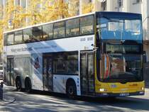 MAN Lion's City DD der BVG in Berlin am 31.10.2018