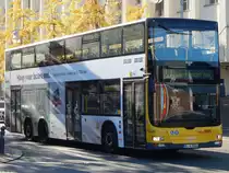 MAN Lion's City DD der BVG in Berlin am 31.10.2018