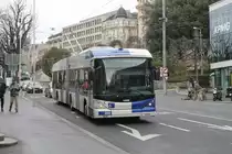 tl Nr. 890 (Hess Swisstrolley 4 BGT-N2D) am 8.3.2021 in Lausanne, Georgette