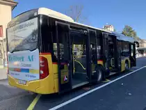 Heckansicht des MB C2 K '10692'  Anglikon  am 24.3.21 beim Bahnhof Wohlen.