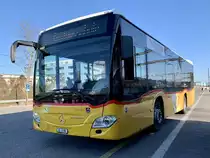 PostAuto MB C2 K '10693'  AG 6198   Chly Paris  vom PU Geissmann Bus, Hägglingen am 24.3.21 hinter dem Bahnhof Wohlen.
