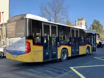 Heckansicht des MB C2 K '10694'  Wohlen  am 24.3.21 nach der Ankunft beim Bahnhof Wohlen.