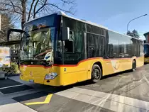 MB C2 '11065' vom PU Geissmann Bus, Hägglingen am 24.3.21 beim Bahnhof Wohlen.