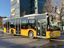 MB C2 K '10692'  AG 6042   Anglikon  PU Geissmann Bus, Hägglingen am 24.3.21 bei der Ankunft beim Bahnhof Wohlen.