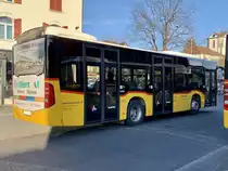 Heckansicht des MB C2 K '10692'  Anglikon  am 24.3.21 bei der Ankunft beim Bahnhof Wohlen.