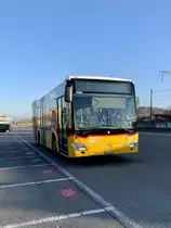 MB C2 K '10694'  Wohlen  vom PU Geissmann Bus AG, Hägglingen am 24.3.21 hinter dem Bahnhof Wohlen.