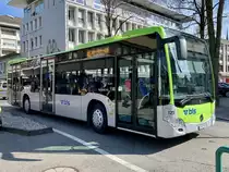 MB C2 hybrid 125 der Busland AG am 25.3.21 bei der Postastrasse in Burgdorf.