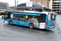 Stadtwerke Aschaffenburg / Wagen 195 (AB-VA 95) / Aschaffenburg, Hauptbahnhof/ROB / Mercedes-Benz O 530 C2 / Aufnahemdatum: 13.03.2021 / Werbung: Dr. Klein Finanzberatung