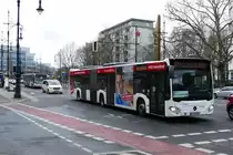 Mercedes-Benz MB Citaro C2 G, P-GA 155 (ex BVG 4040) vom ''Busbetrieb Günter Anger -angerbus'', im SEV Einsatz S41/42, Berlin-Halensee im März 2021.