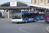 Stadtwerke Aschaffenburg / Wagen 207 (AB-VA 7) / Aschaffenburg, Hauptbahnhof/ROB / Mercedes-Benz O 530 C2 hybrid / Aufnahemdatum: 20.03.2021 / Werbung: Raiffeisen-Volksbank Aschaffenburg eG