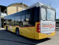 Heckansicht des MB C2 K '10063' vom PU Funicar AG, Biel (Eurobus, Erlach) am 29.3.21 beim Bahnhof Ins.