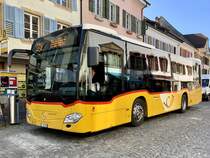 MB C2 K '10062'  BE 26781  vom PU Funicar AG, Biel (Eurobus, Erlach) am 29.3.21 beim Stedtli in Erlach.