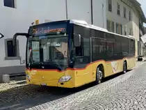 MB C2 K '10063' vom PU Funicar AG, Biel am 29.3.21 beim warten auf Abfahrt im Stedtli Erlach.
