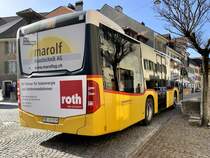 Heckansicht des MB C2 K '10062' vom PU Funicar AG, Biel am 29.3.21 im Stedtli Erlach.