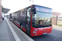 Verkehrsgesellschaft mbH Untermain (VU) / AB-VU 60 / Aschaffenburg, Hauptbahnhof/ROB / MAN Lion's City Ü / Aufnahemdatum: 01.04.2021 / Werbung: Energieversorgung Main-Spessart