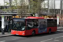Verkehrsgesellschaft mbH Untermain (VU) / AB-VU 59 / Aschaffenburg, Luitpoldstr. (Hst Stadthalle) / MAN Lion's City Ü / Aufnahemdatum: 03.04.2021 / Werbung: Karriere beim Zoll (TB)