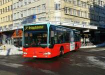 VB Biel - Merceds Citaro Nr.127  BE 560127 unterwegs auf der Linie 7 in Biel am 01.01.2009