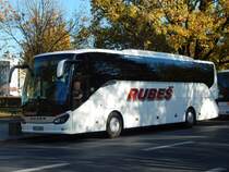 Setra 515 HD von Rubeš aus Tschechien in Berlin am 31.10.2018